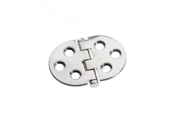 Roca vlakscharnier rond RVS 85 x 60 mm schroef 448009