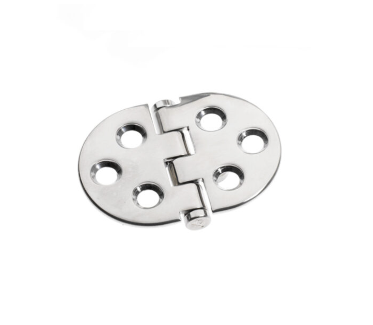 Roca vlakscharnier rond RVS 85 x 60 mm schroef 448009