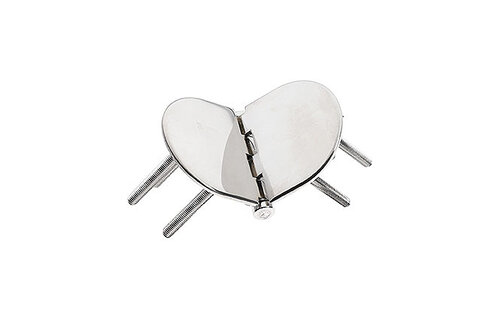 Roca vlakscharnier rond verdekt RVS 110 x 60 mm verdekt 449019