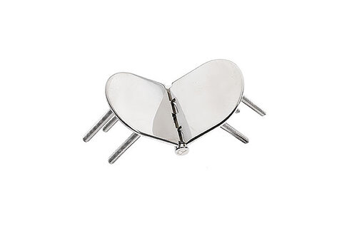 Roca vlakscharnier rond verdekt RVS 130 x 60 mm verdekt 449029