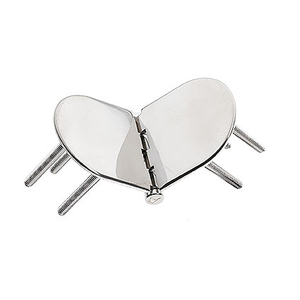 Roca vlakscharnier rond verdekt RVS 130 x 60 mm verdekt 449029