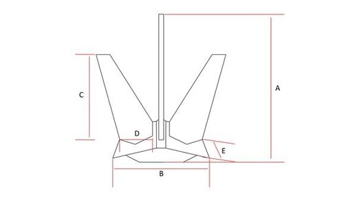 Hollex anker rvs316 gepolijst
