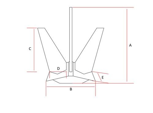 Hollex anker rvs316 gepolijst