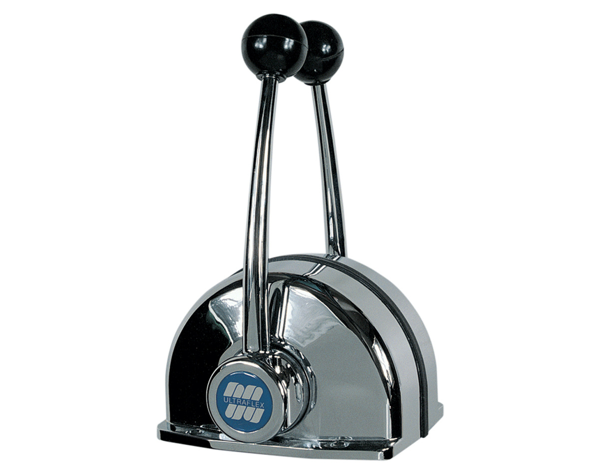 Ultraflex B104 bedieningsunit dubbel verchroomd