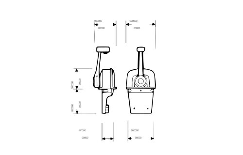 Ultraflex B65 gashendel verchroomd