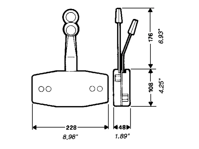 Ultraflex B49 gashendel | Zwart