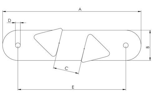 Hollex boegklamp per paar