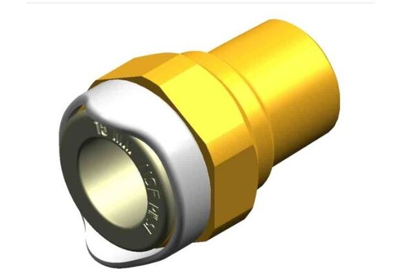 Whale Adapter 1/2" NPT male 15mm