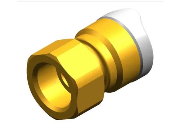 Whale adapter 1/2" BSP 15 mm female messing