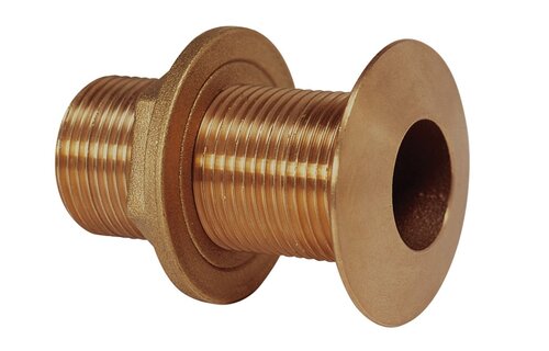 Huiddoorvoer messing voor de boot