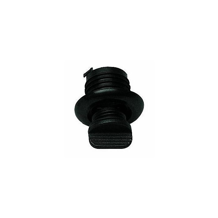 Lensplug zwart met 0-ring afdichting