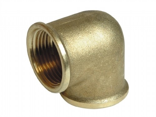 Messing Bocht 90° graden met 2x binnendraad