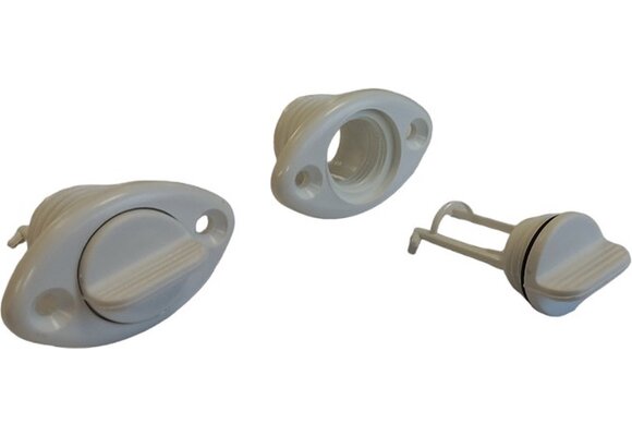 Lensplug Ovaal 53.4x33 Wit