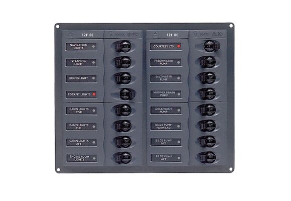 Bep Schakelpaneel - 16 Schakelaars/12v