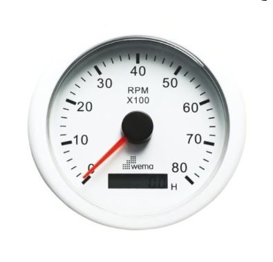 Toerenteller 8000 r/pm | Wit