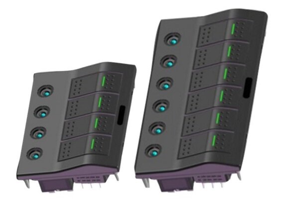 Allpa ABS schakelpaneel, 12V - spatwaterdicht