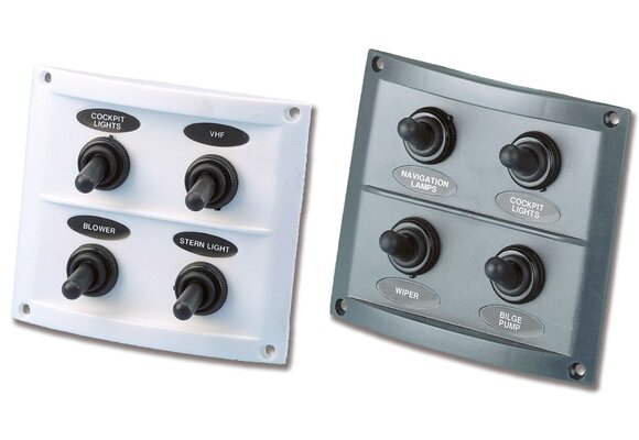Allpa Kunststof schakelpaneel  12V  4-schakelaars