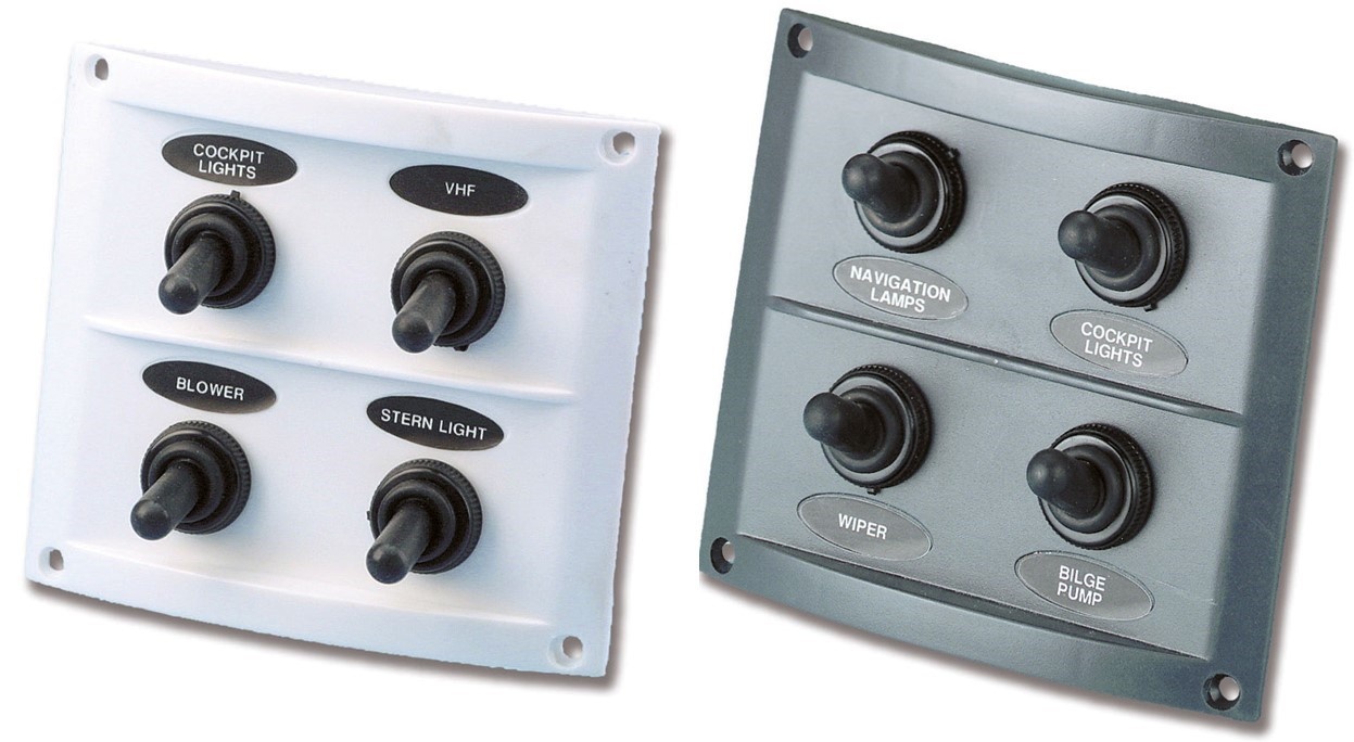 Allpa Kunststof schakelpaneel  12V  4-schakelaars