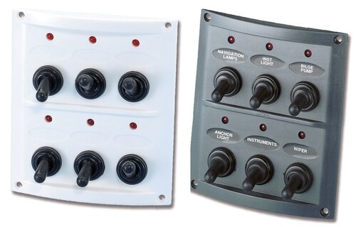 Allpa Kunststof schakelpaneel  12V  6-schakelaars