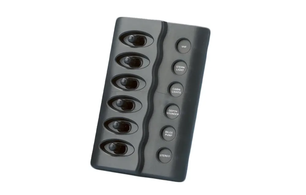 Allpa Kunststof schakelpaneel  12V met LED-indicators