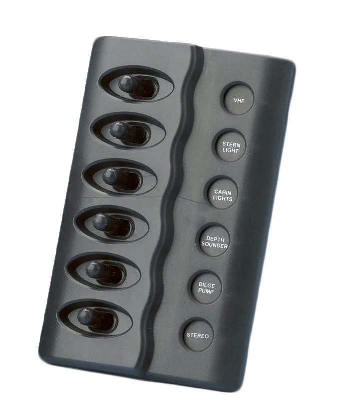 Allpa Kunststof schakelpaneel  12V met LED-indicators