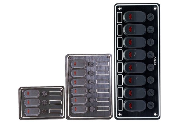 Allpa Aluminium schakelpaneel 12V waterdicht