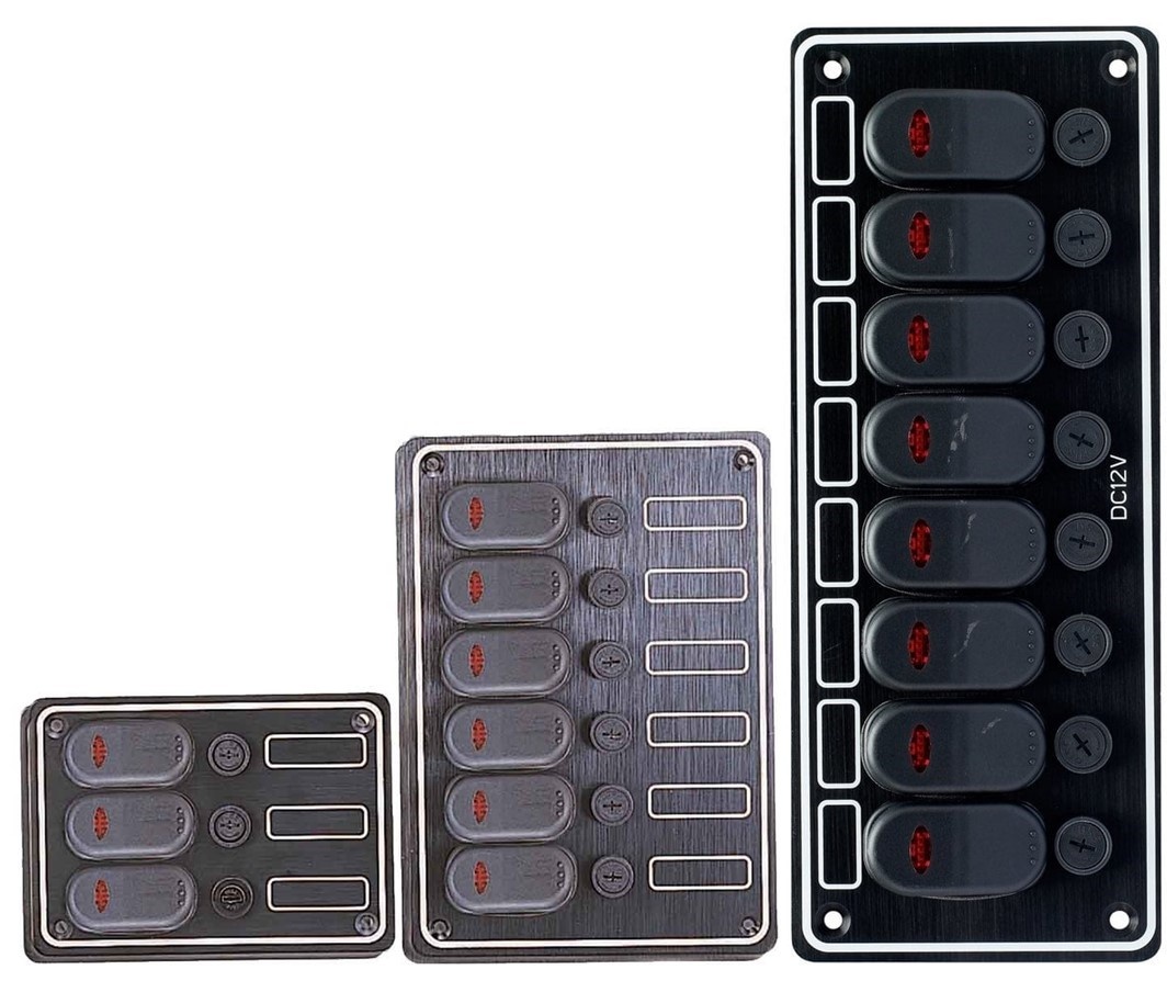 Allpa Aluminium schakelpaneel 12V waterdicht