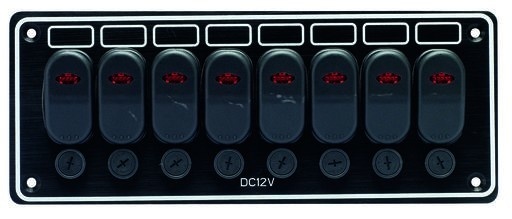 Allpa Aluminium schakelpaneel 12V waterdicht