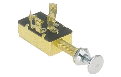 Trekschakelaar verchroomd