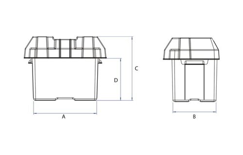 Talamex accubak | Zwart met riem