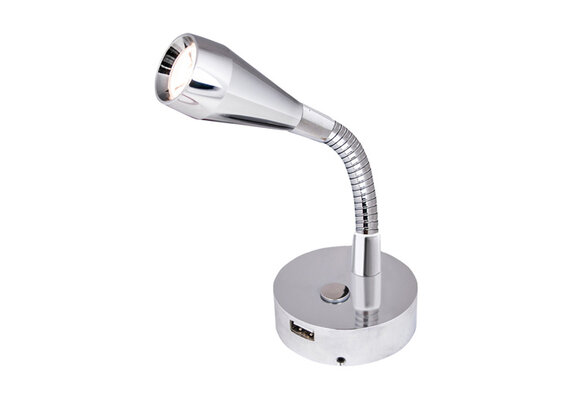 Båtsystem wandlamp LEIA SX1 USB Chroom