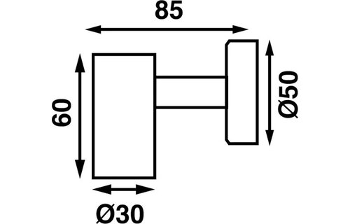Båtsystem Leeslamp MiniTube D4 met USB zwart