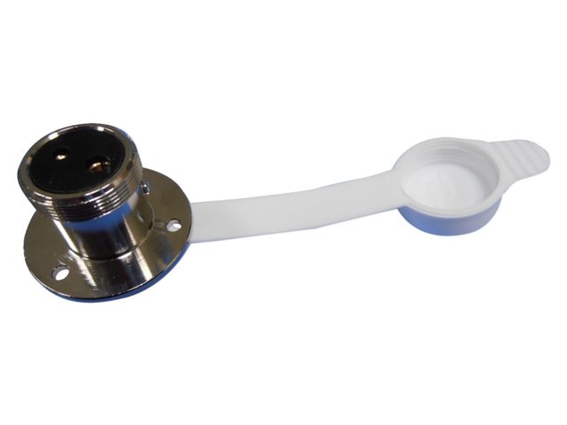 Stopcontact verchroomd 3 - polig