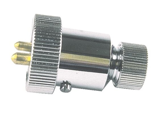 Losse stekker verchroomd 4 polig