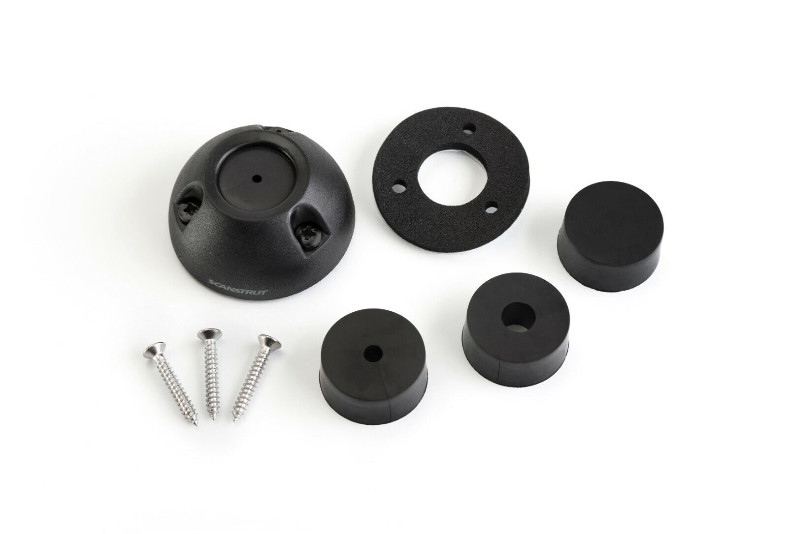 Scanstrut waterdichte dekdoorvoer verticaal - ZWART