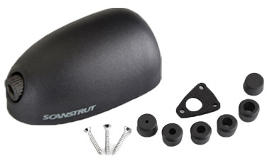 Scanstrut dekdoorvoer horizontaal zwart