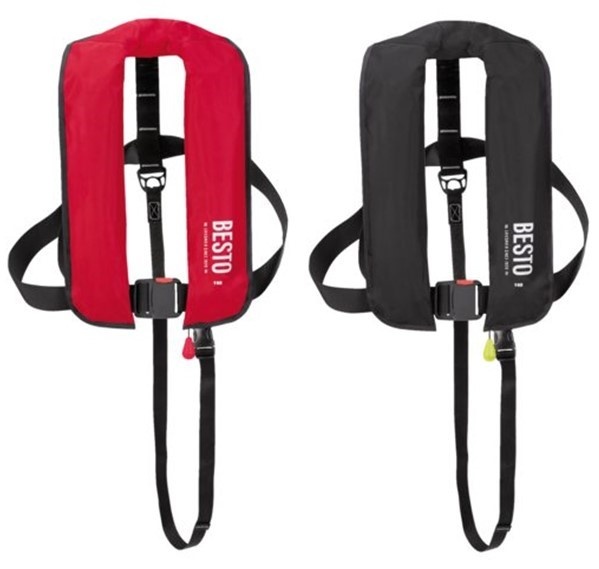 Besto Manual reddingvest 165N zonder Harnas Rood