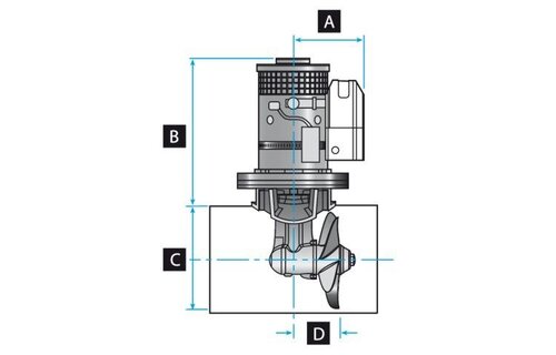 Lewmar Boegschroef 140TT 2.0kw 12V