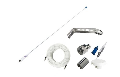 Glomex polyester marifoon antenne RA106SB  voor zeilboten