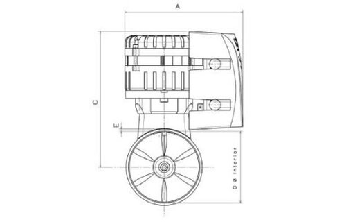 Max Power Boegschroef ECO Proportioneel motorkit 24V/48V