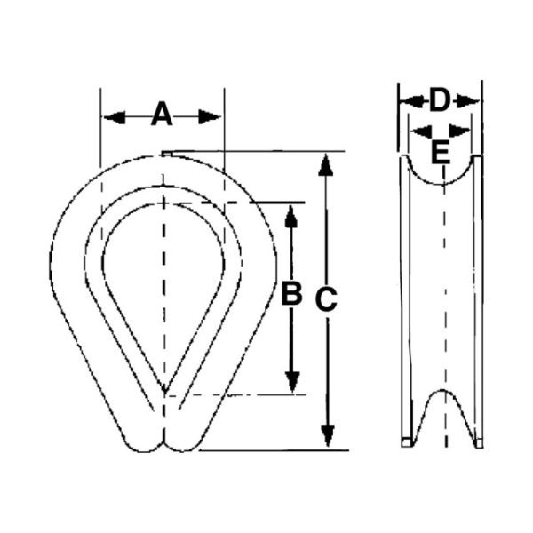 Talamex RVS puntkous (2 t/m 20mm) (prijs per 25)