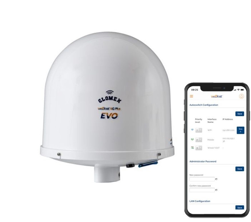 Glomex Webboat 4G plus evo  antenne