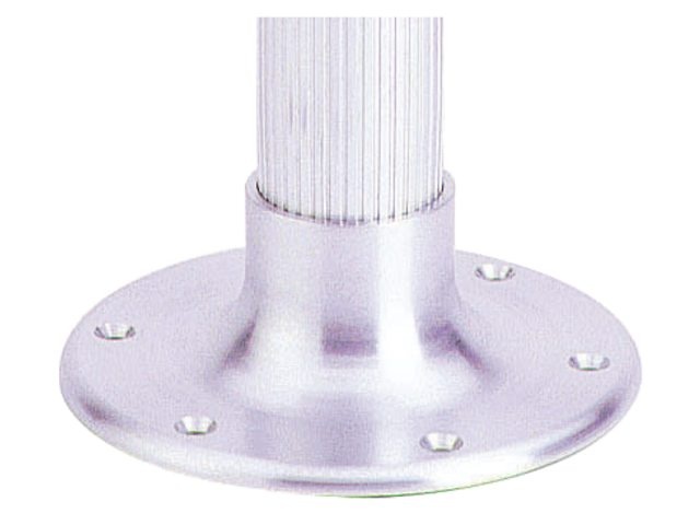 Tafelpoot serie 57mm opbouwvoet