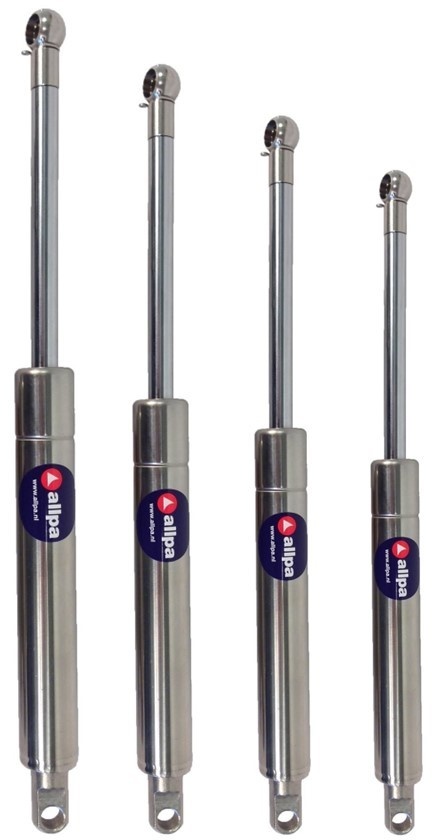 Gasveer telescopisch met balljoint