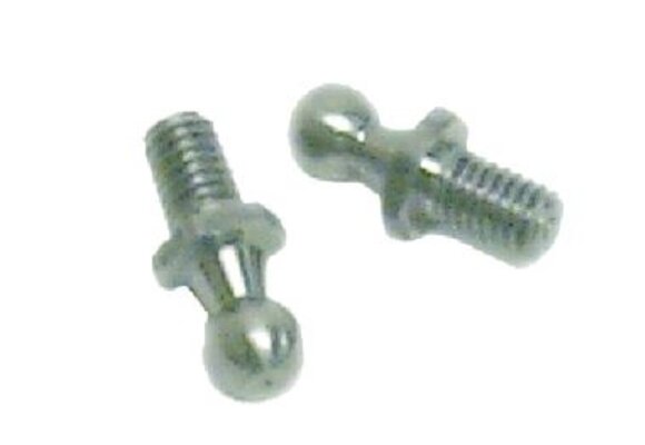 Nautalift, RVS 10mm kogelfittings met uitwendige draad (per 2)