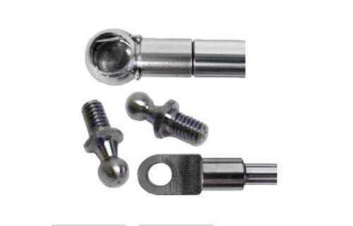 Nautalift, RVS 10mm kogelfittings met uitwendige draad (per paar)