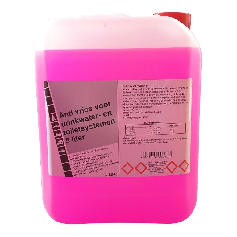 Yachticon Antivries ( tot -45° ) voor drinkwater en toiletsystemen 5 ltr