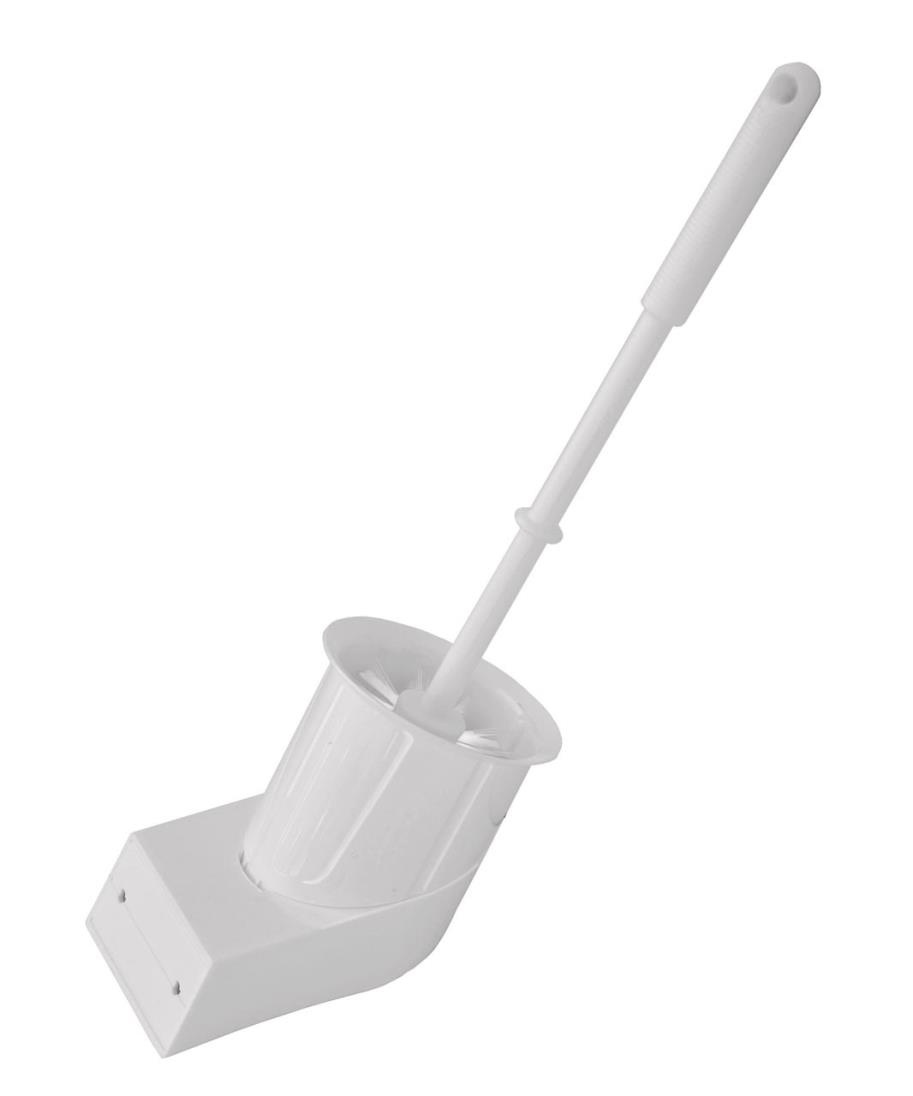 Yachticon Toiletborstel met wandhouder - grijs