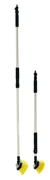 Yachticon Alu wasborstel de luxe, uitschuifbaar 90 – 175 cm, met waterdoorlaat