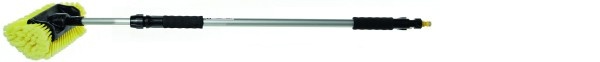 Yachticon Alu wasborstel met zijharen, uitschuifbaar 90 – 175 cm, met waterdoorlaat